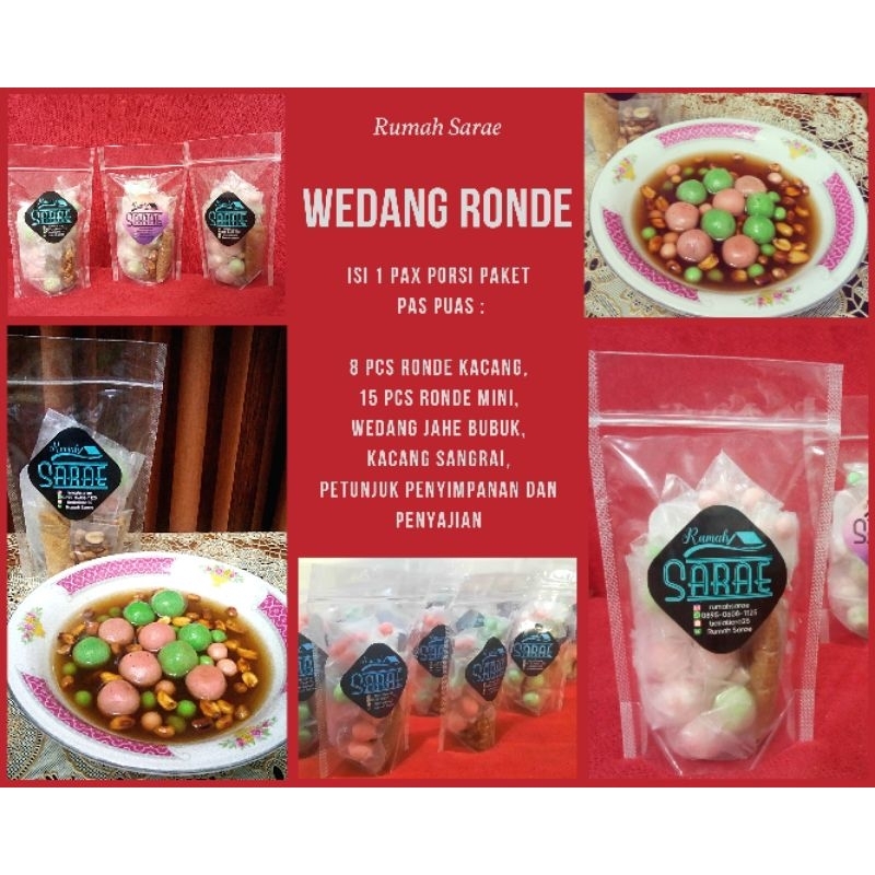 

JGM Wedang Ronde Jahe Gula Merah Instan Frozen - Rumah Sarae