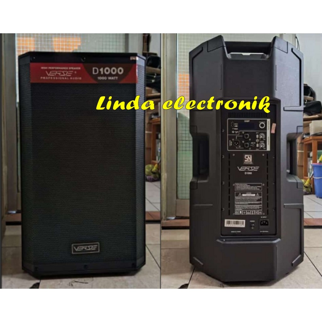 speaker aktif verse d1000 15'' 2 buah 1000w original