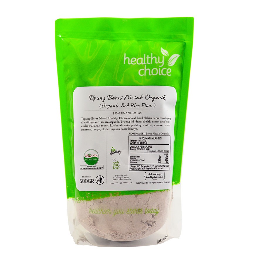 

Healthy Choice Tepung Beras Merah Organik 500 gr