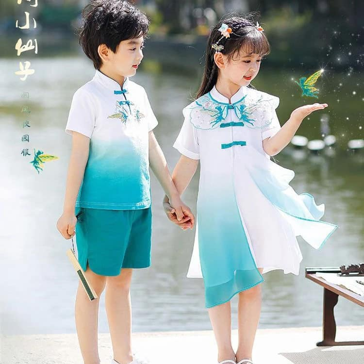 Baju Imlek CNY Anak Cowok Cewek Couple / Cheongsam / Hanfu / QIbao Anak