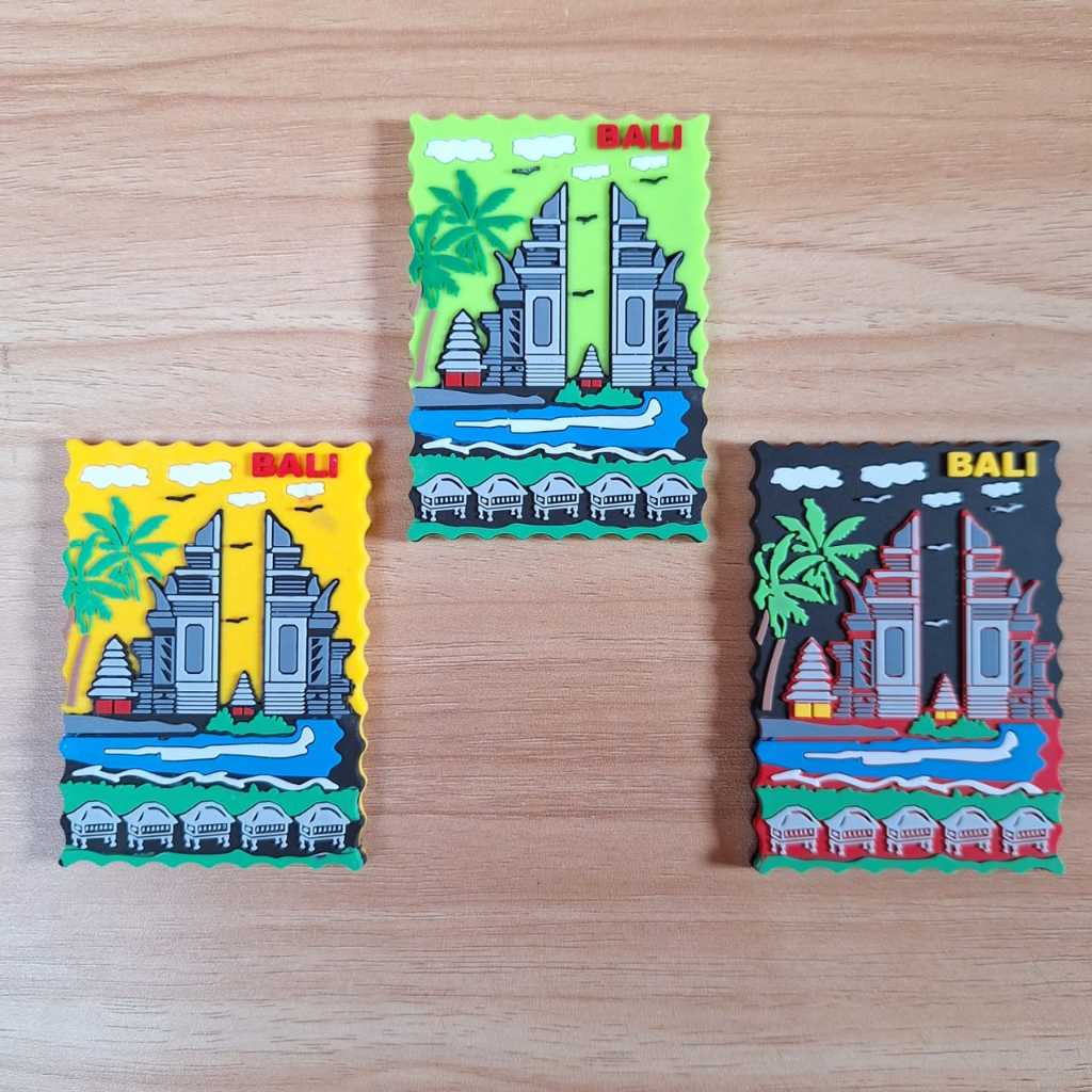 Magnet kulkas Gapura Bali souvenir bali mancanegara denpasar indonesia