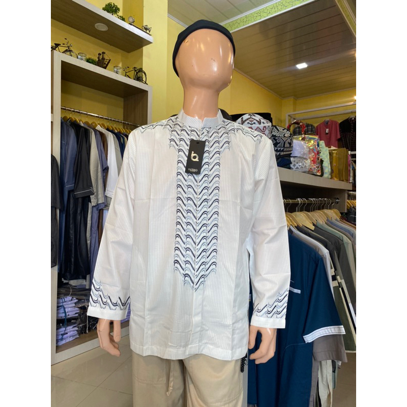 KEMEJA BORDIR / KEMEJA KOKO/ KOKO IMTAQ BAJU MUSLIM PRIA DEWASA / LENGAN PANJANG / KEMKO BORDIR