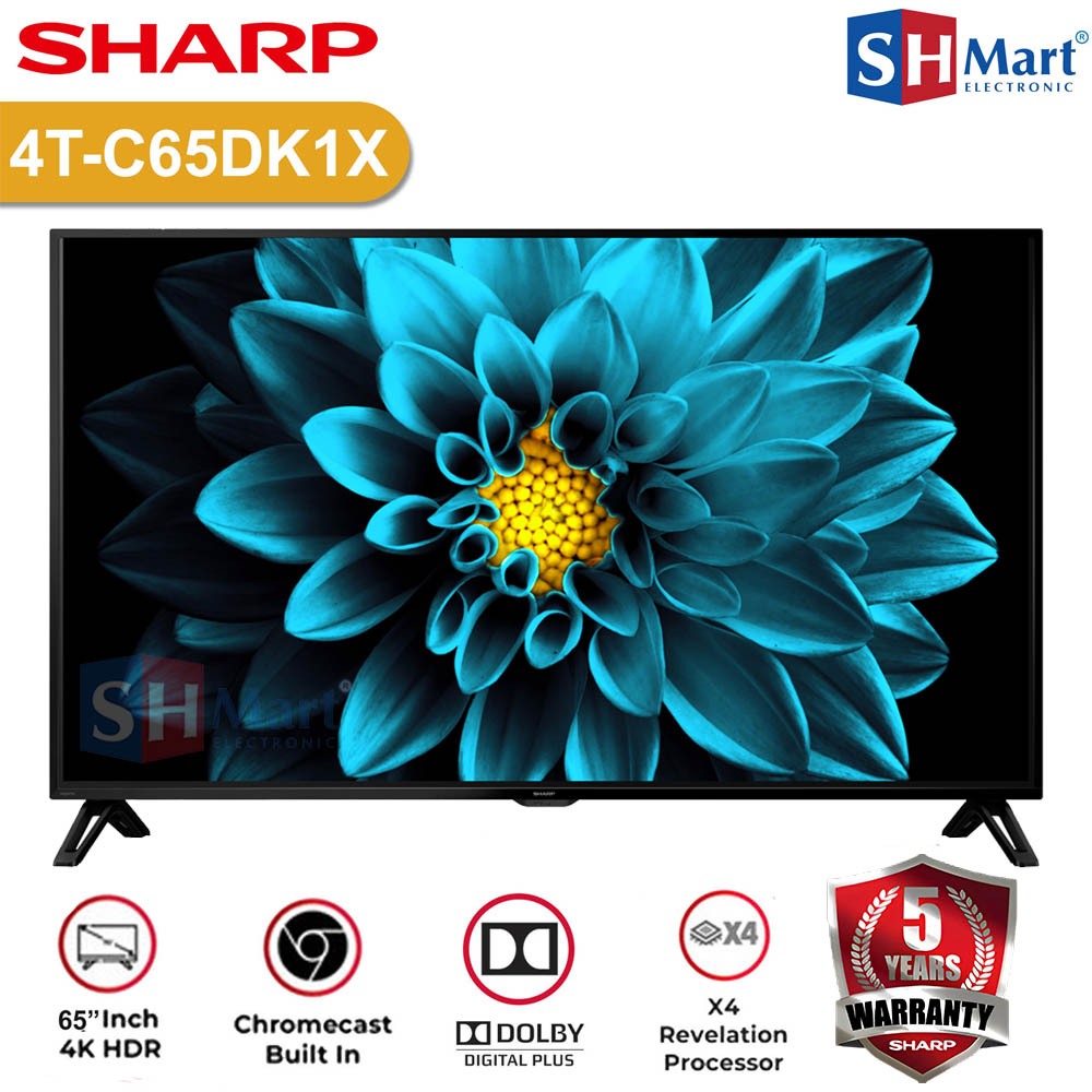 TV SHARP 60 INCH 4TC60DK1X / 65 INCH 4TC65DK1X / 70 INCH 4TC70DK1X SMART ANDROID TV 4K UHD NEW SERIE