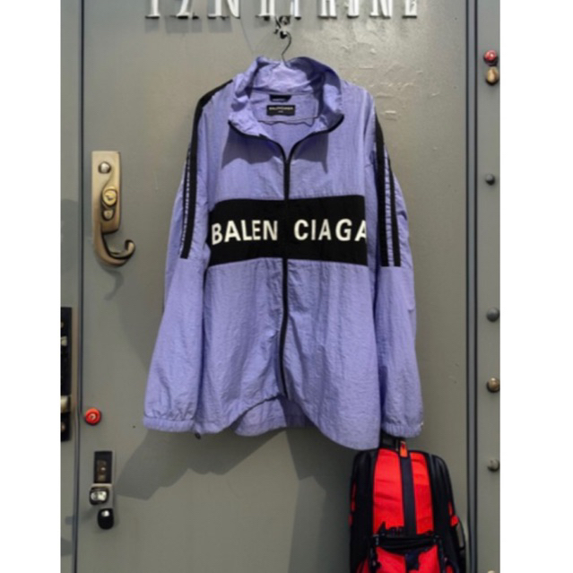 Balenciaga windbreaker purple track suit jacket / jaket parasut  , bukan hoodie