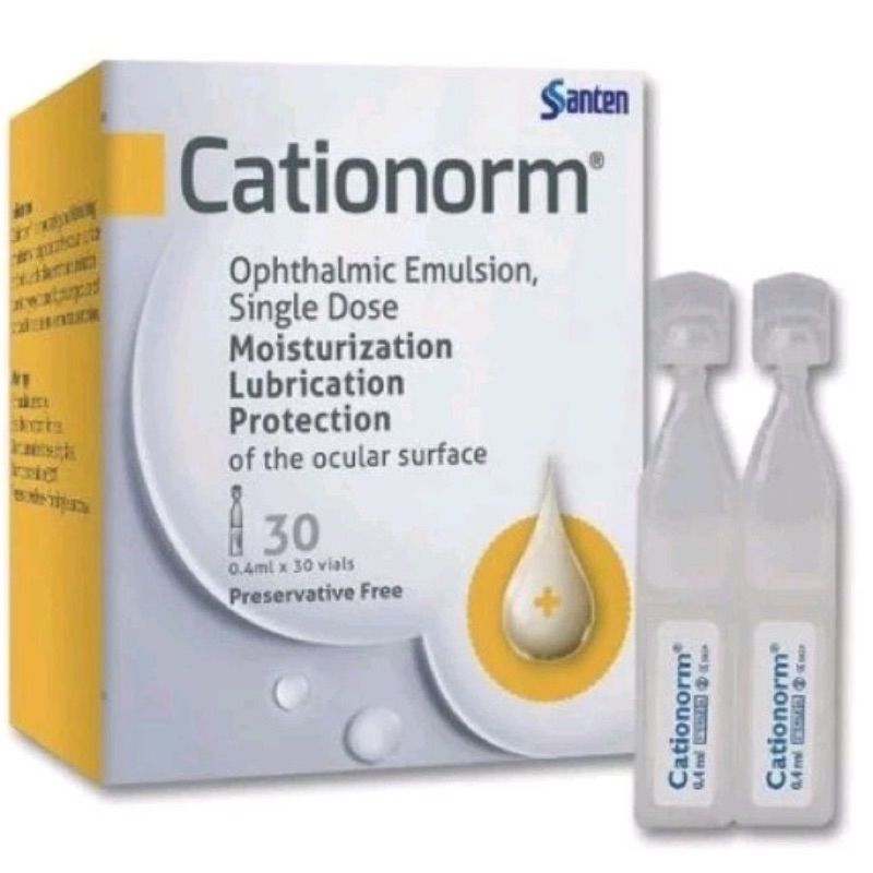 CATIONORM EYE DROP 0.4 ML - READY STOCK