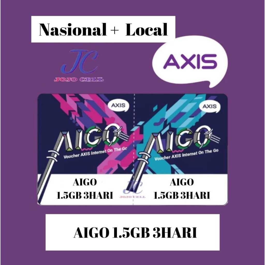 AXIS AIGO 1.5GB 3HARI NASIONAL