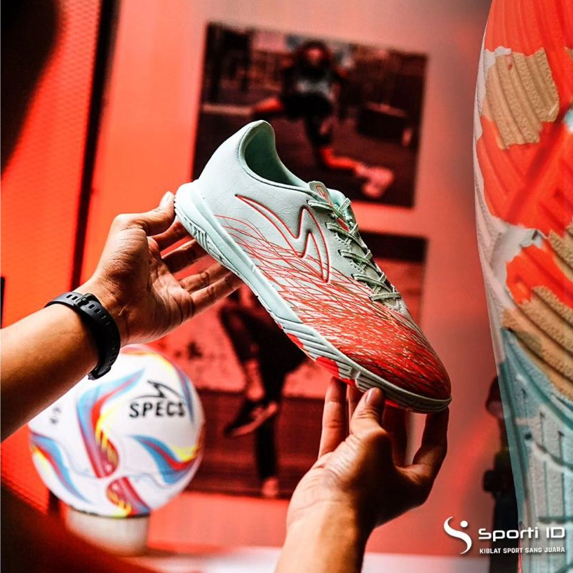 Sepatu Futsal Specs Accelerator Alpha Nerve Pro IN - Fair Aqua 402297 Original