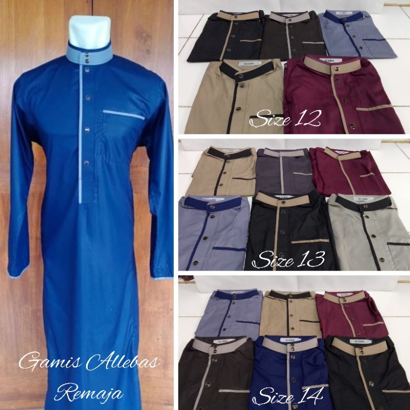 Gamis anak/gamis allebas/gamis remaja
