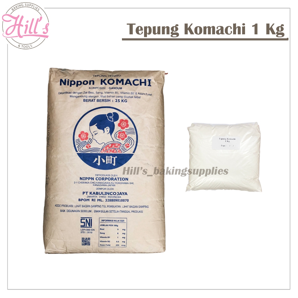 

TEPUNG TERIGU KOMACHI 1 KG / PROTEIN TINGGI NIPPON KOMACHI JEPANG 1KG