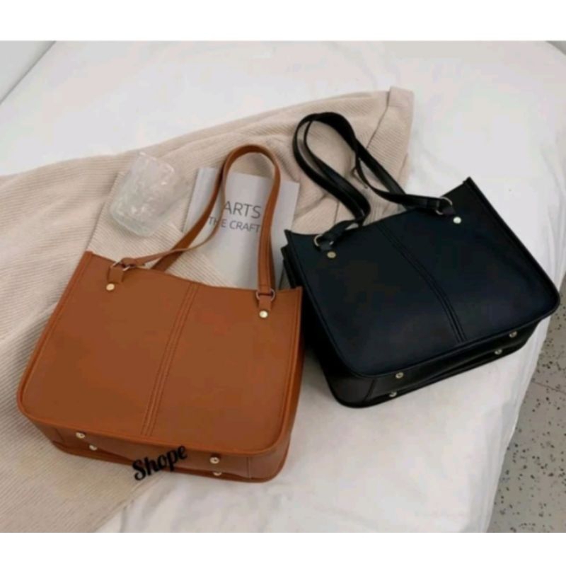 Tas shoulder Bag Wanita Jumbo kulit Pu