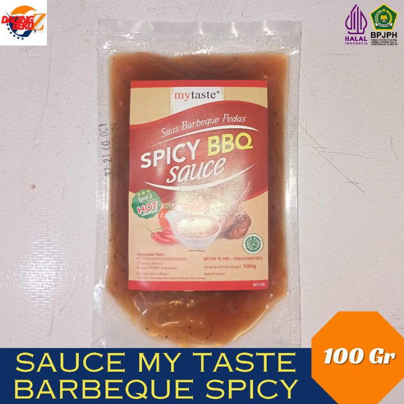 

SAUCE MY TASTE BBQ 100Gr BARBEQUE SPICY LEVEL 3/SAUS BABEQUE PEDAS LEVEL