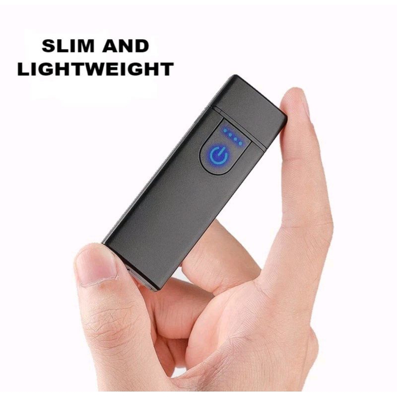 Mancis elektrik Fingerprint Touch Sensor LED Recharge Micro USB Varian Acak