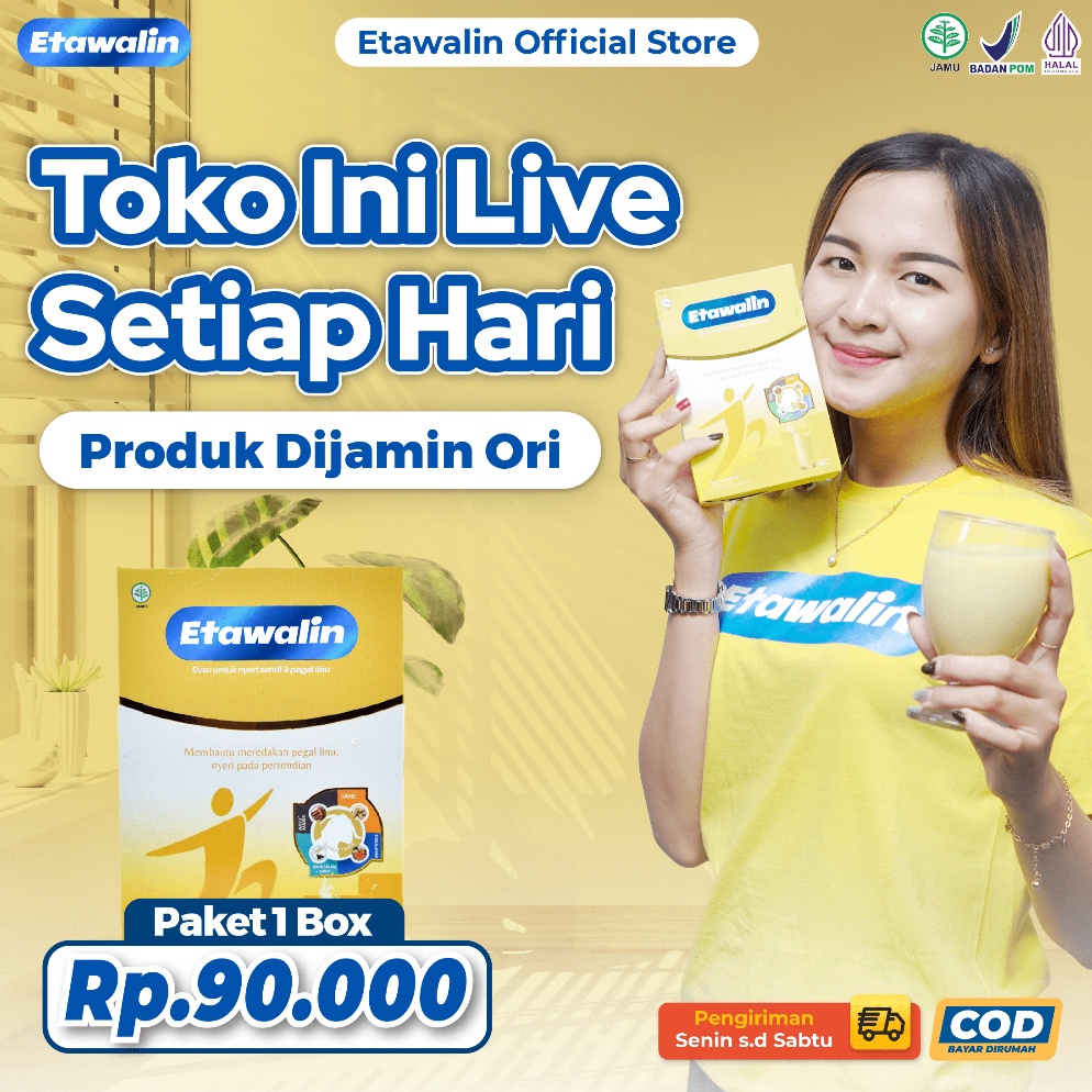 

MODEL OWC19 Etawalin Susu Kambing Etawa Solusi Asam Urat dan Nyeri Sendi Official 1 Box