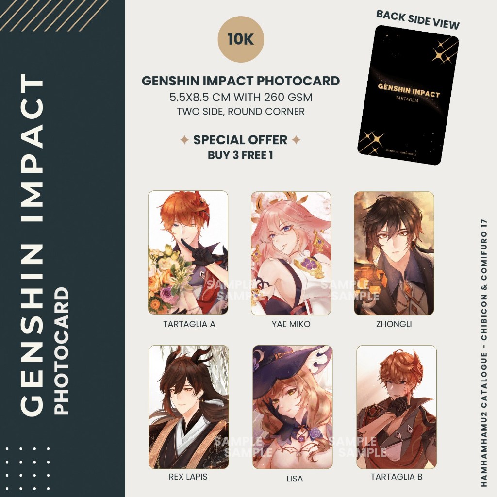PHOTOCARD GENSHIN IMPACT