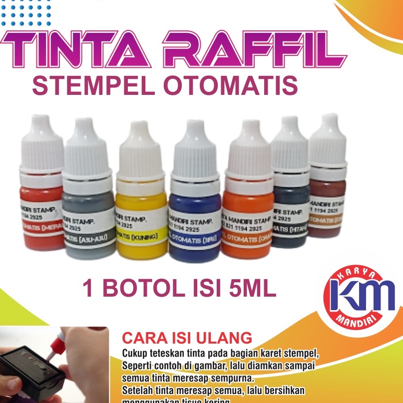

Diskon tinta stempel otomatis 5ml varian warna terlengkap