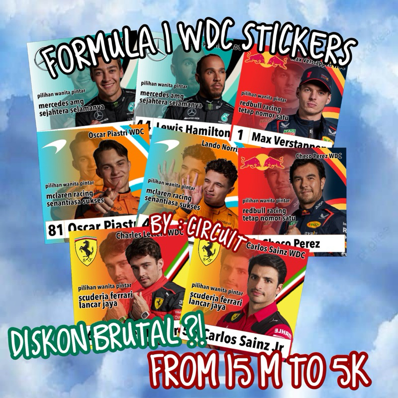 

(PO START MAR 9-17) f1 wdc sticker | by circuit
