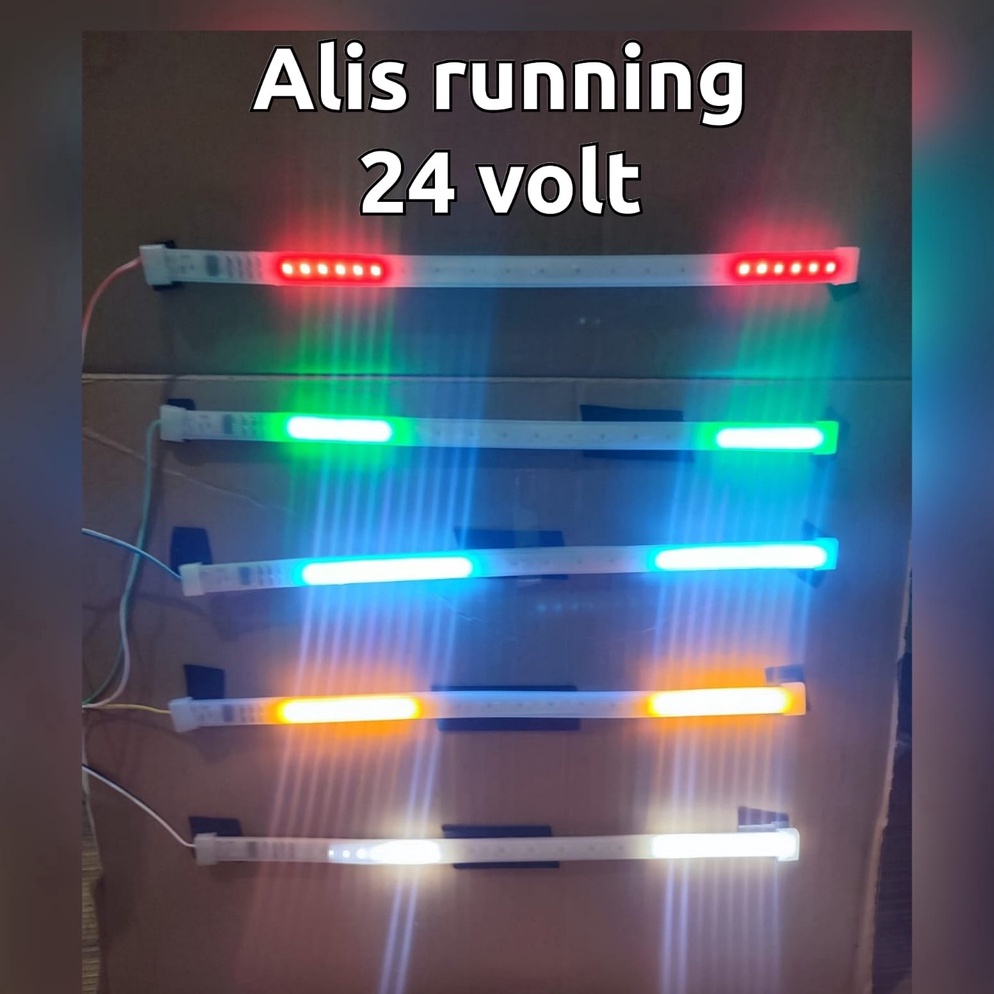 Ready Lampu LED alis running 12 volt 24 volt 3 CM Lampu Alis kaca truk bus Lampu alis motor mobil 7L