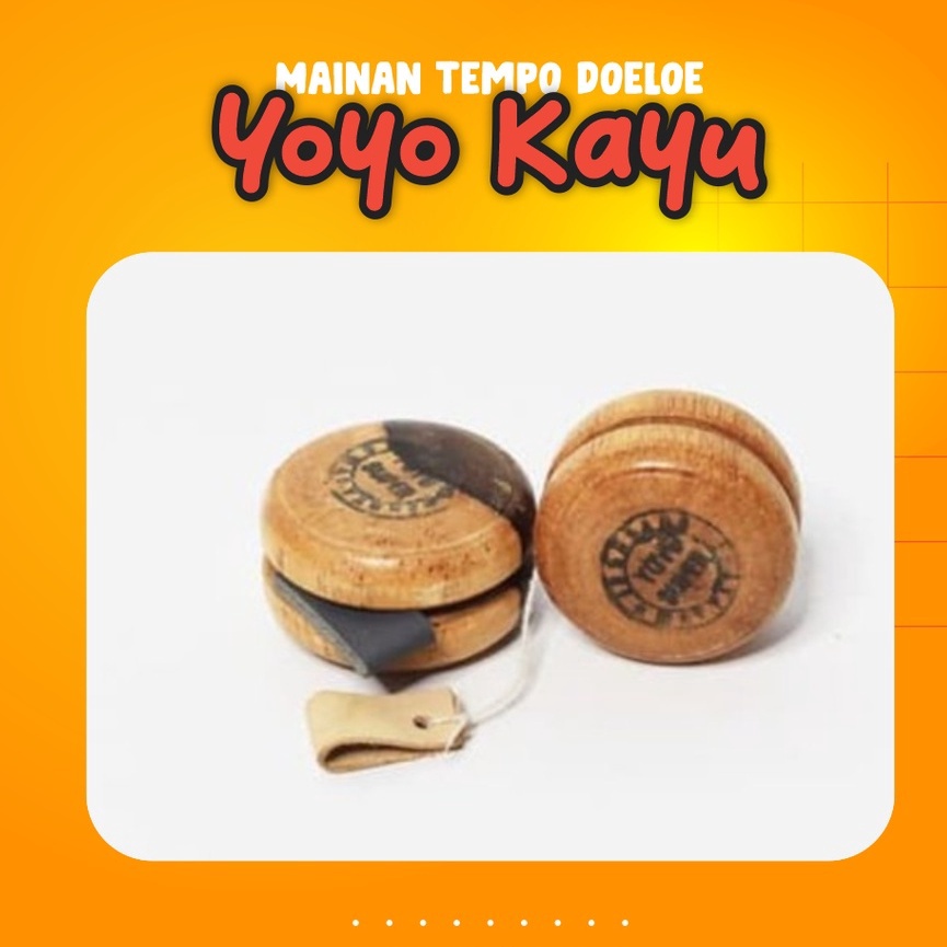 TermurahCc1C6 Yoyo Kayu  Mainan Tradisional  Mainan Jadul Yoyo