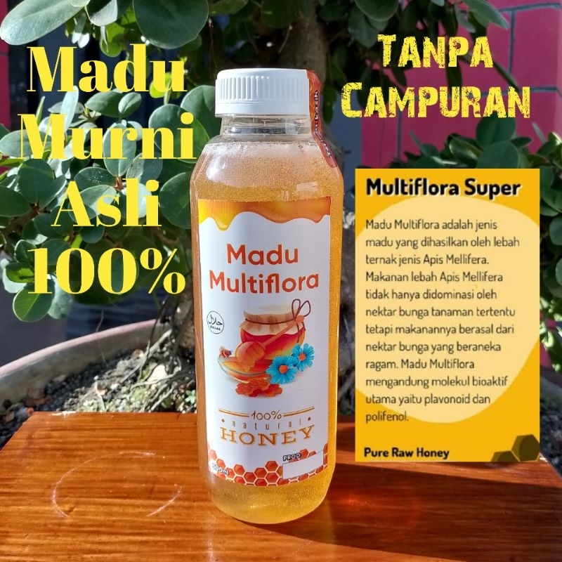 

(Paket Hemat) Madu Multiflora dapat 3 Botol 650 gram