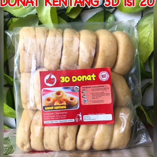 

Kode IXZ975 Donat Kentang 3D Isi 2 Plus Gula