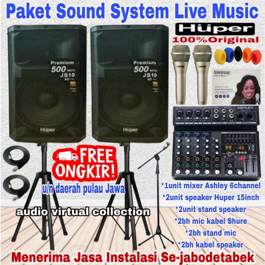 Paket Sound System HUPER 15inch JS10 ( TOP I ) Original