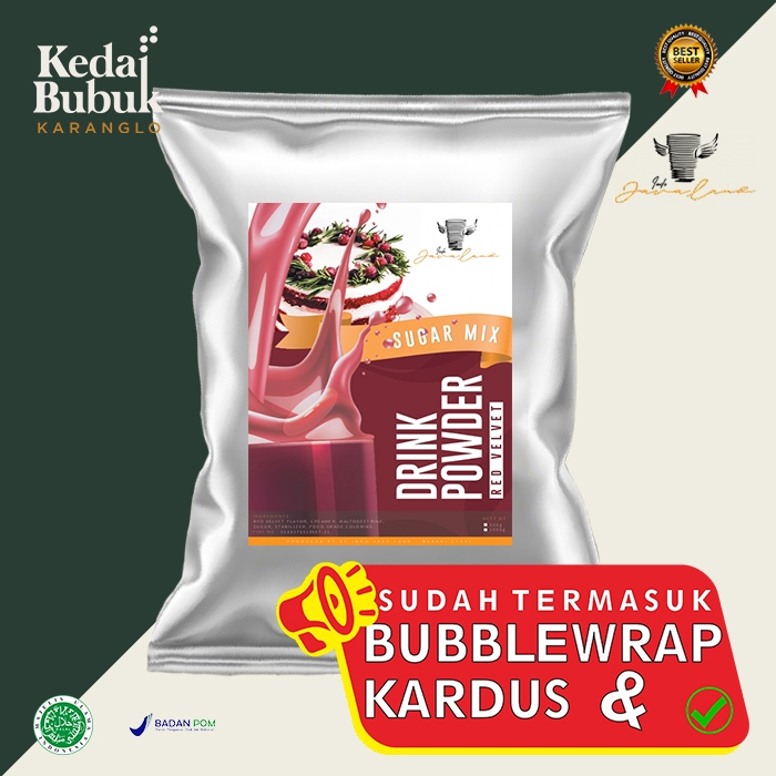 

(Mixed Sugar) Bubuk Minuman Red Velvet Javaland Kemasan 1 Kg