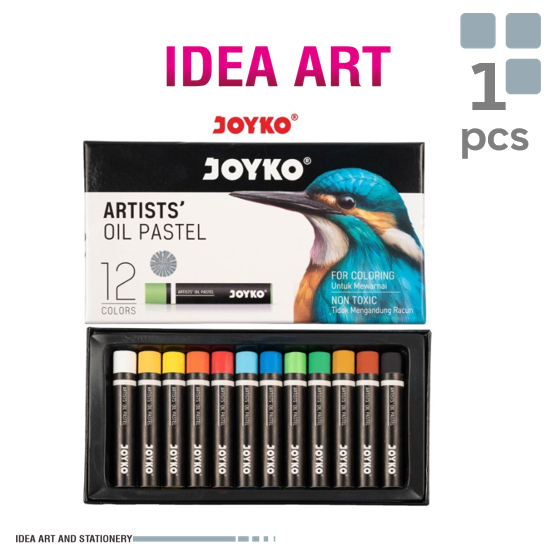 

Artists Oil Pastel Krayon Minyak Joyko OP-12ART 12 Warna Colors