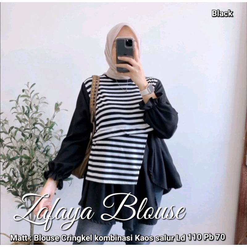 ZAFAYA BLOUSE / BLOUSE WANITA / ATASAM KANTOR / BAJU KANTOR / BAJU HEALING / PAKAIAN WANITA / KEMEJA