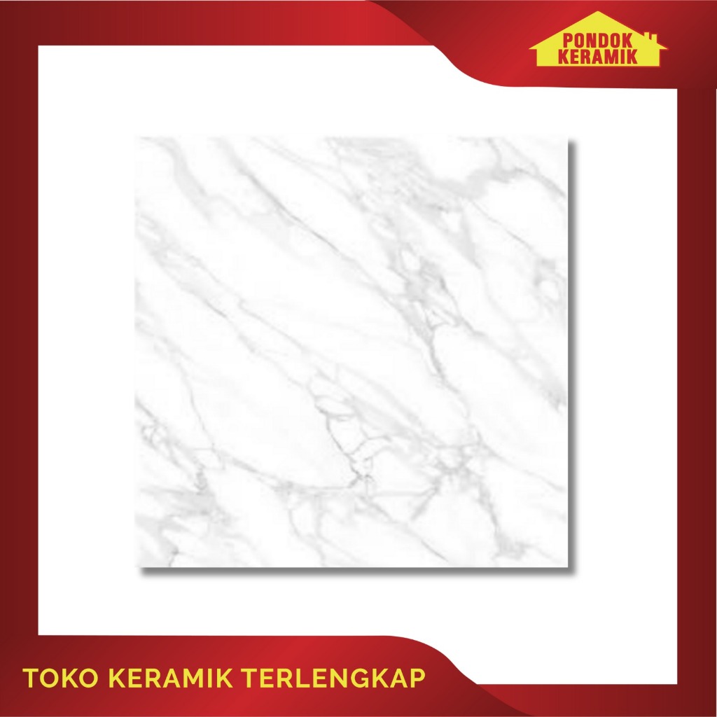 Keramik Lantai Tierra 60x60 Bintan Abu Motif Marmer Marble Abu / Grey