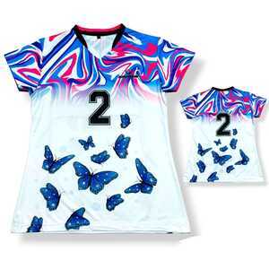 Jersey Volly Cewek Full Printing Jersey Voli Wanita Atasan Voli Volly Fullprint