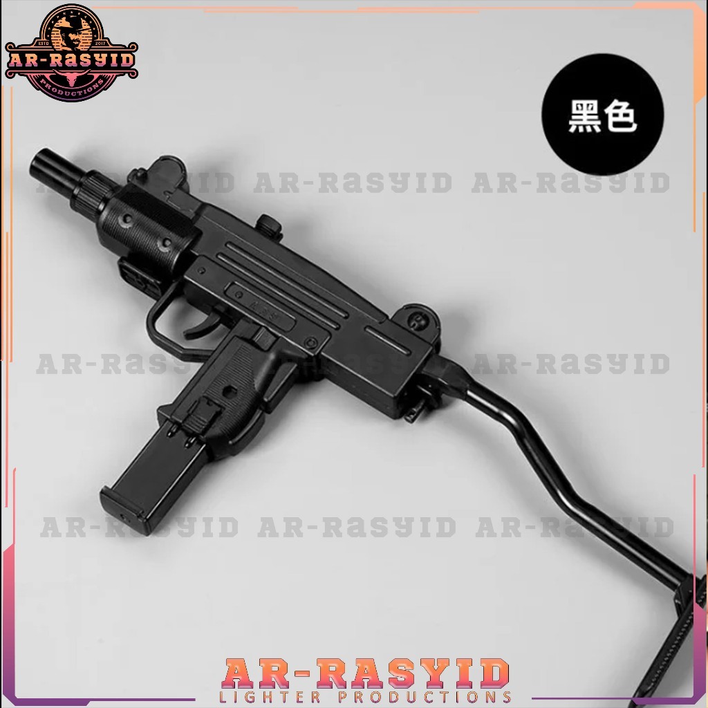 Korek Api Pistol Uzi Lighter 2 Api Bara Las Gas Zhong Long