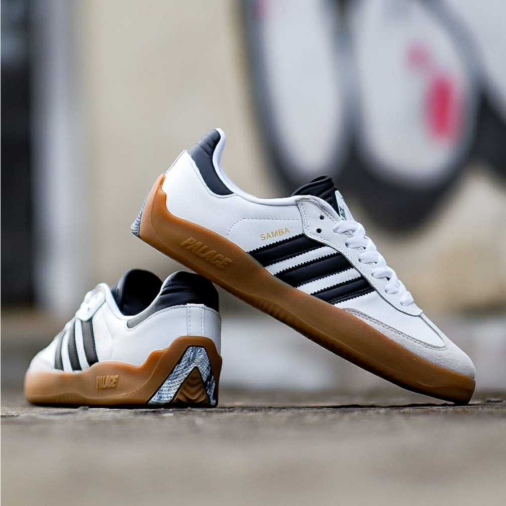 SEPATU SNEAKERS PRIA WANITA CASUAL PUIG SAMBA WHITE BLACK GUM