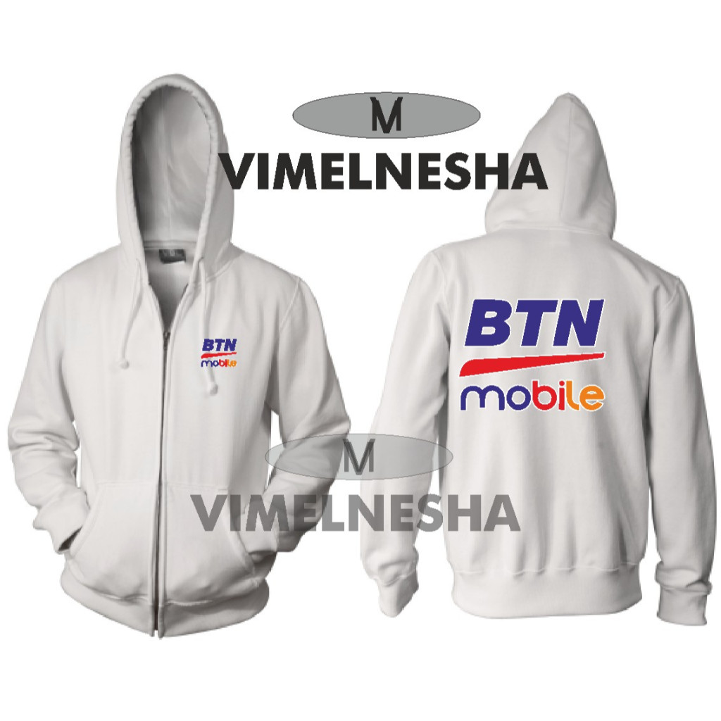 Jaket Resleting Zipper Bank BTN Mobile