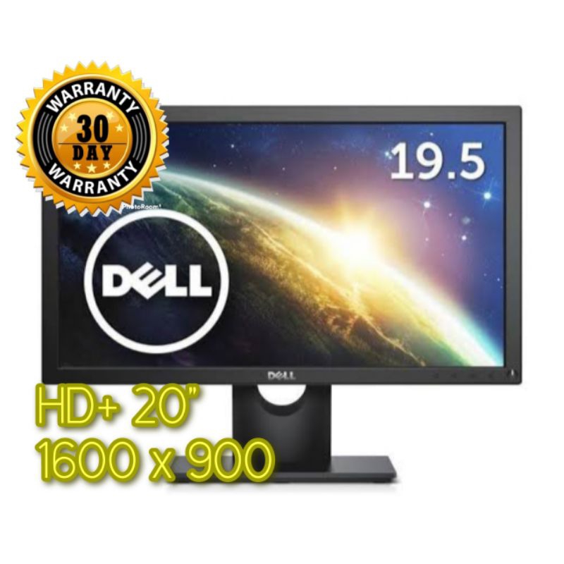 LED Monitor Komputer PC DELL 20inch wide E2016HV