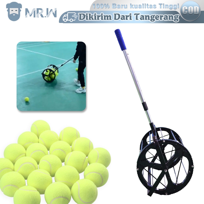 1Set Tennis Ball Picker Alat Pengambil Bola Tenis Adjustable Tennis Ball Collector Ball Picker Tenis
