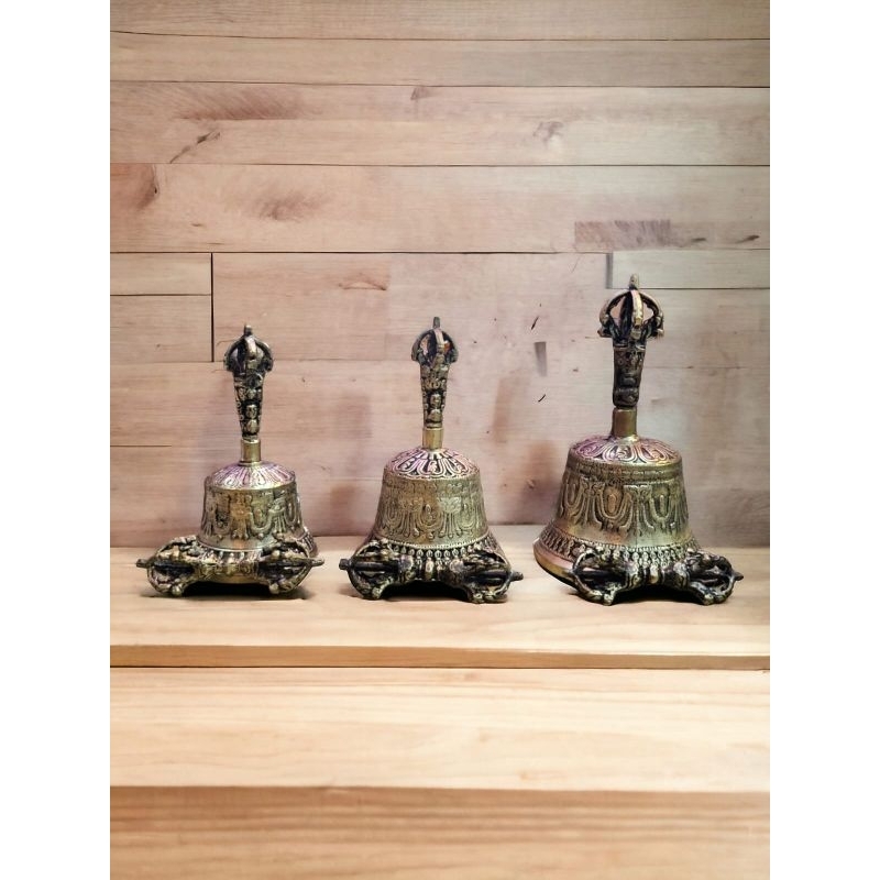 Lonceng Vajra (Vajra Bell) Tibetan 1 Set Seri Besar