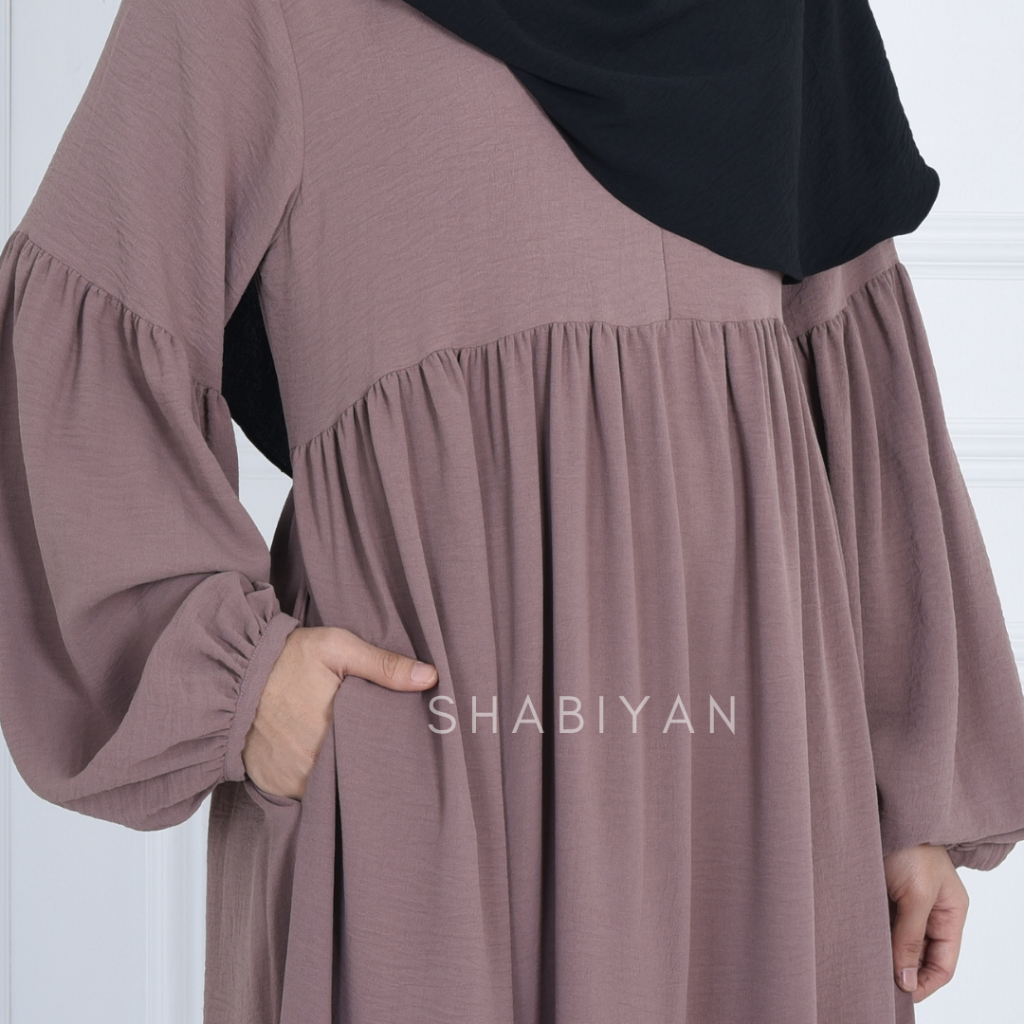SHABIYAN 511 Gamis Wanita Crinkle Air Flow Terbaru | Lalisa-6