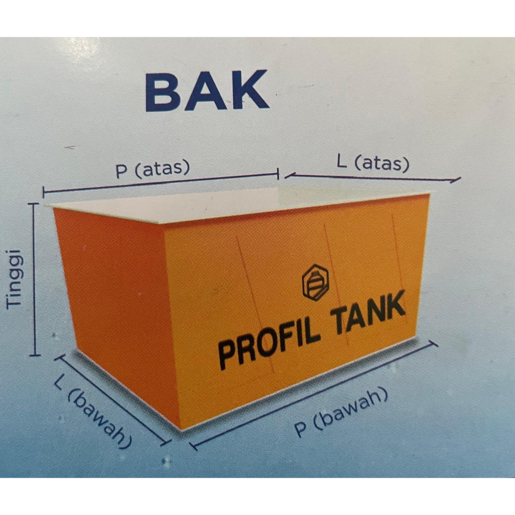 Tandon Toren Tangki Air Bak Terbuka Profil Tank 500 Liter Kotak Persegi Harga Murah Garansi 10 Tahun