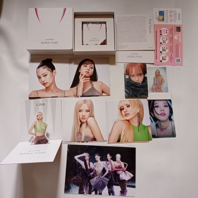 Blackpink born pink KIT share postcard photocard Polaroid album