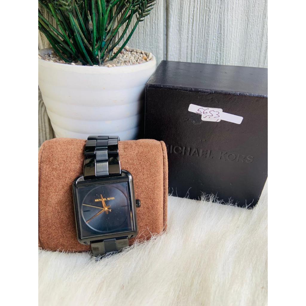 JAM TANGAN BRANDED Lake Three-Hand Women's Watch MK3666 Black