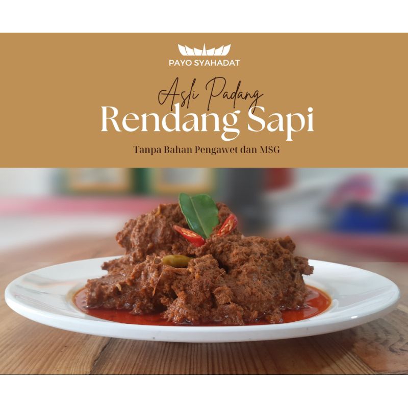 

Rendang Daging Asli Padang 500 gram