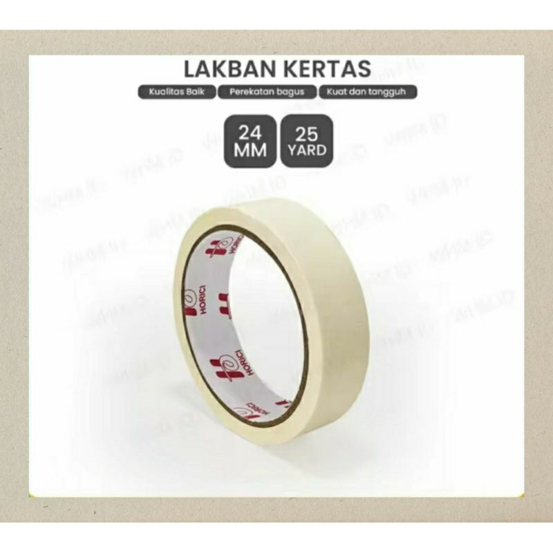 

Lakban Kertas Masking Tape Isolasi Kertas