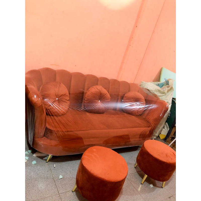 Sofa kerang set stools