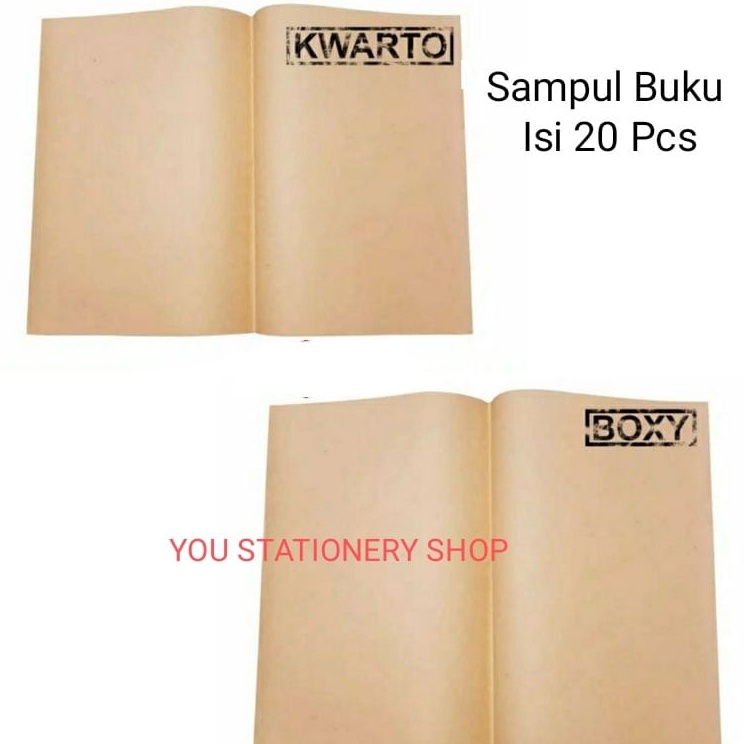 

Best Seller Sampul Buku Coklat Kwarto Boxy 1Pack Isi 2 Lbr