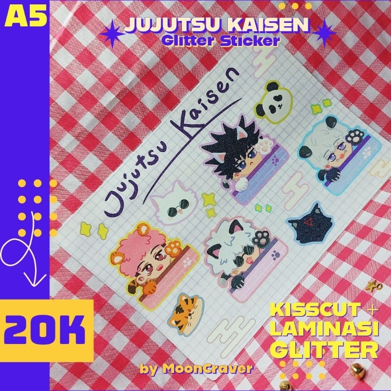 

Sticker stiker kisscut A5 Anime Jujutsu Kaisen