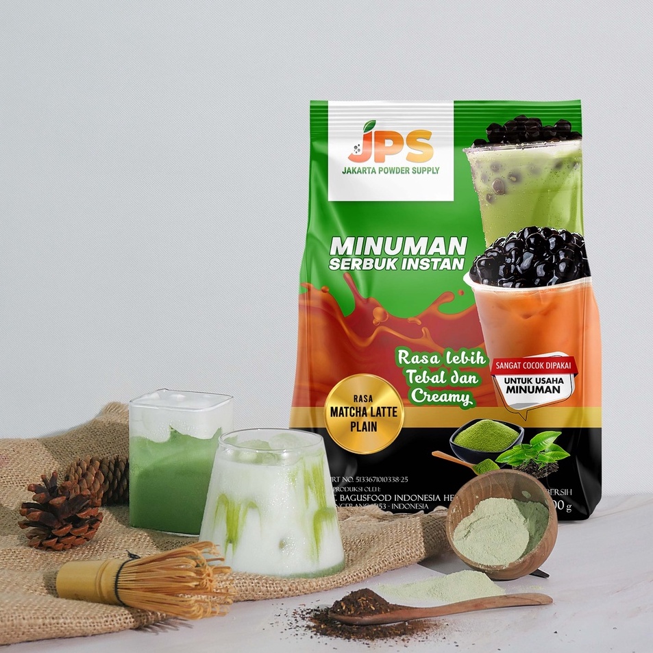 

Powder Drink JPS Bubuk Minuman Rasa MATCHA LATTE PLAIN 1Kg