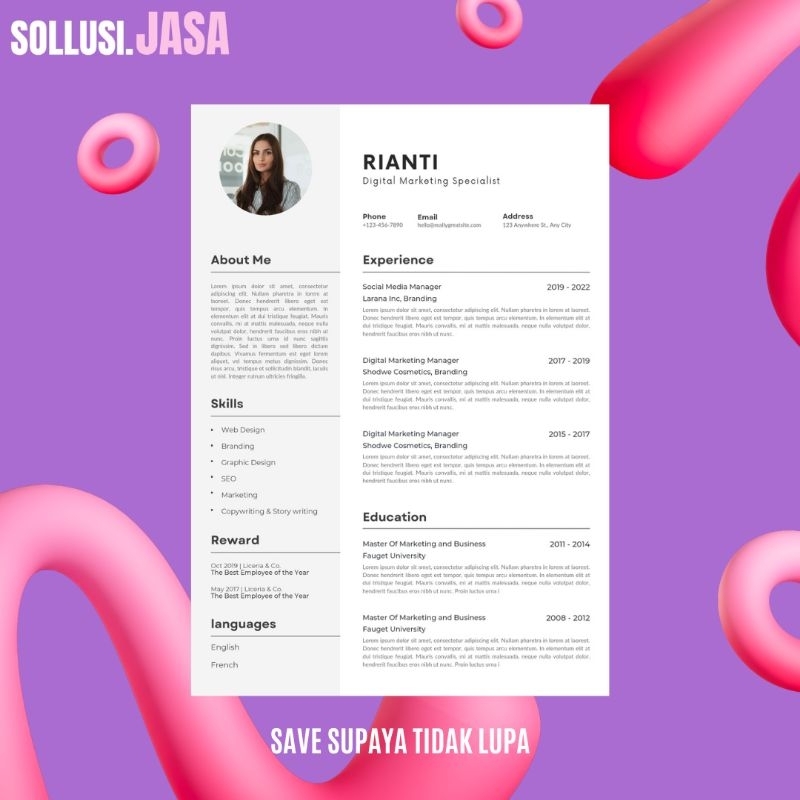 Jasa bikin cv | jasa pembuatan cv lamaran kerja | cv lamaran kerja