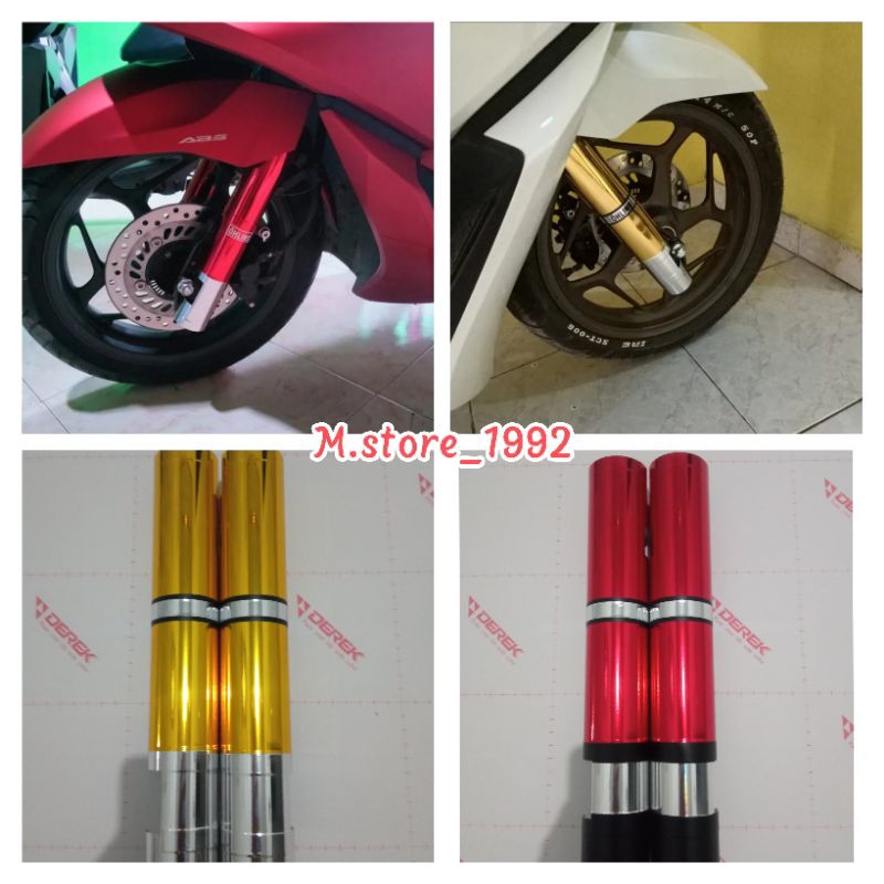 COVER SHOCK DEPAN MOTOR HONDA PCX 150/160 AKSESORIS SHOCKBREAKER PCX PELINDUNG SHOCKBREAKER PCX DAN 