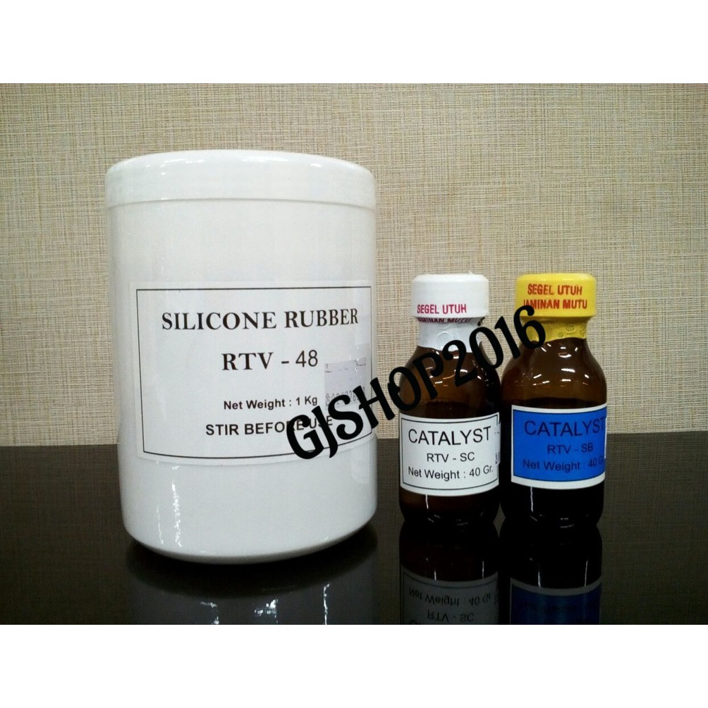 

B68 Silicone Rubber RTV 48 1kg Bahan membuat cetakan mold silicone 17
