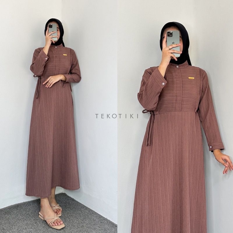 Dress Yora  |  Dress Elegan Gamis Fashion Muslim Lady Crush